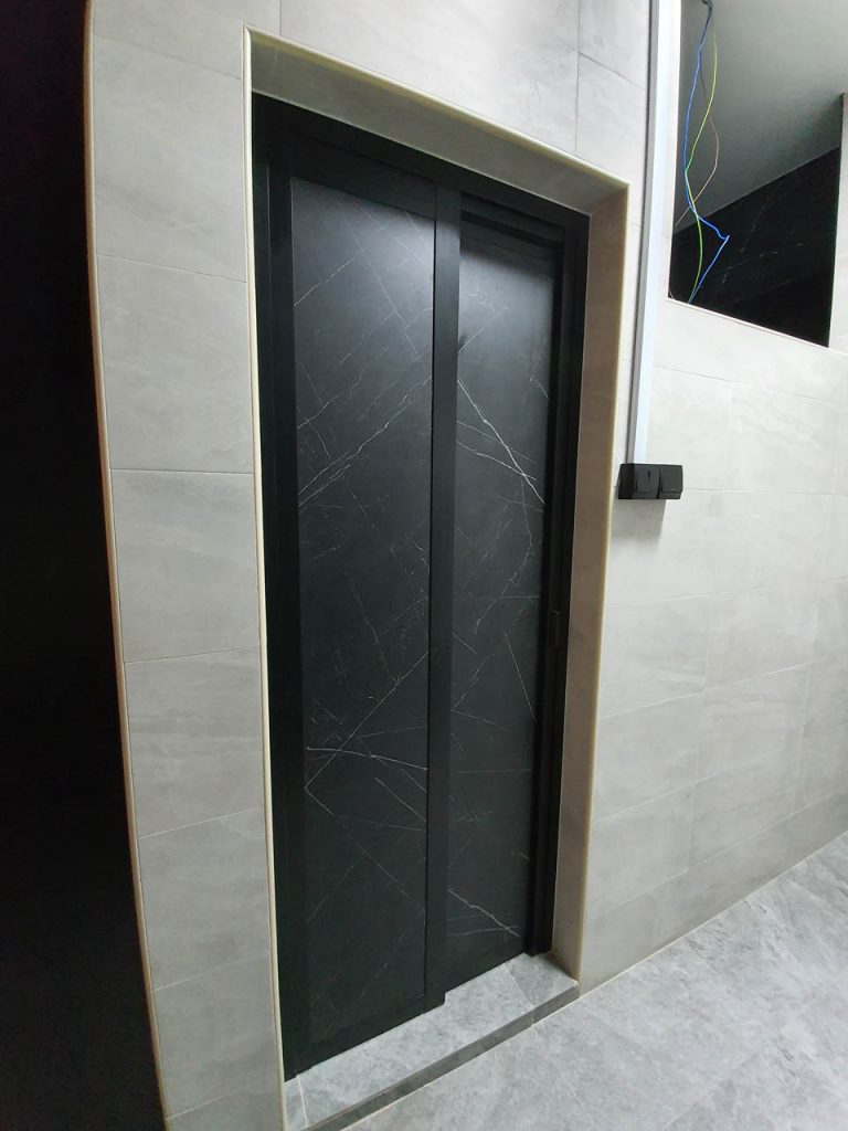 toilet door